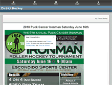 Tablet Screenshot of districthockey.com